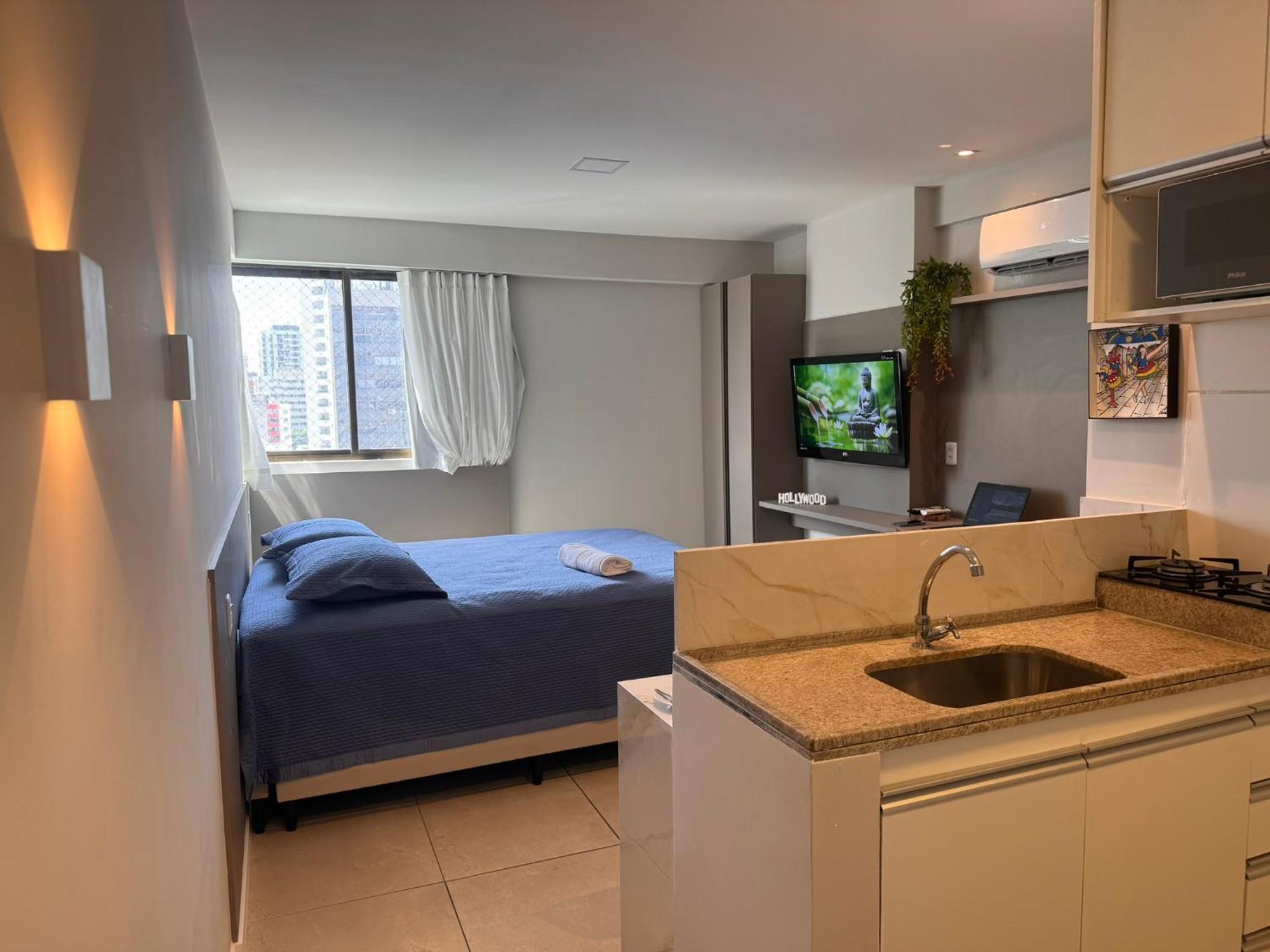 Flat Localizado A 200M Shopping Recife, Bem Perto Da Praia De Boa Viagem E Com Wi-Fi 400Mbps Exterior photo